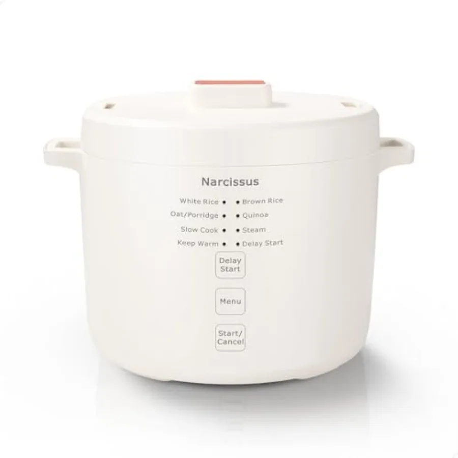 3.5-Cup Rice Cooker for 1-3 People Multifunctional for Rice Oatmeal Quinoa - Slow Cook Steam Cook Rice and Steam Dish Together