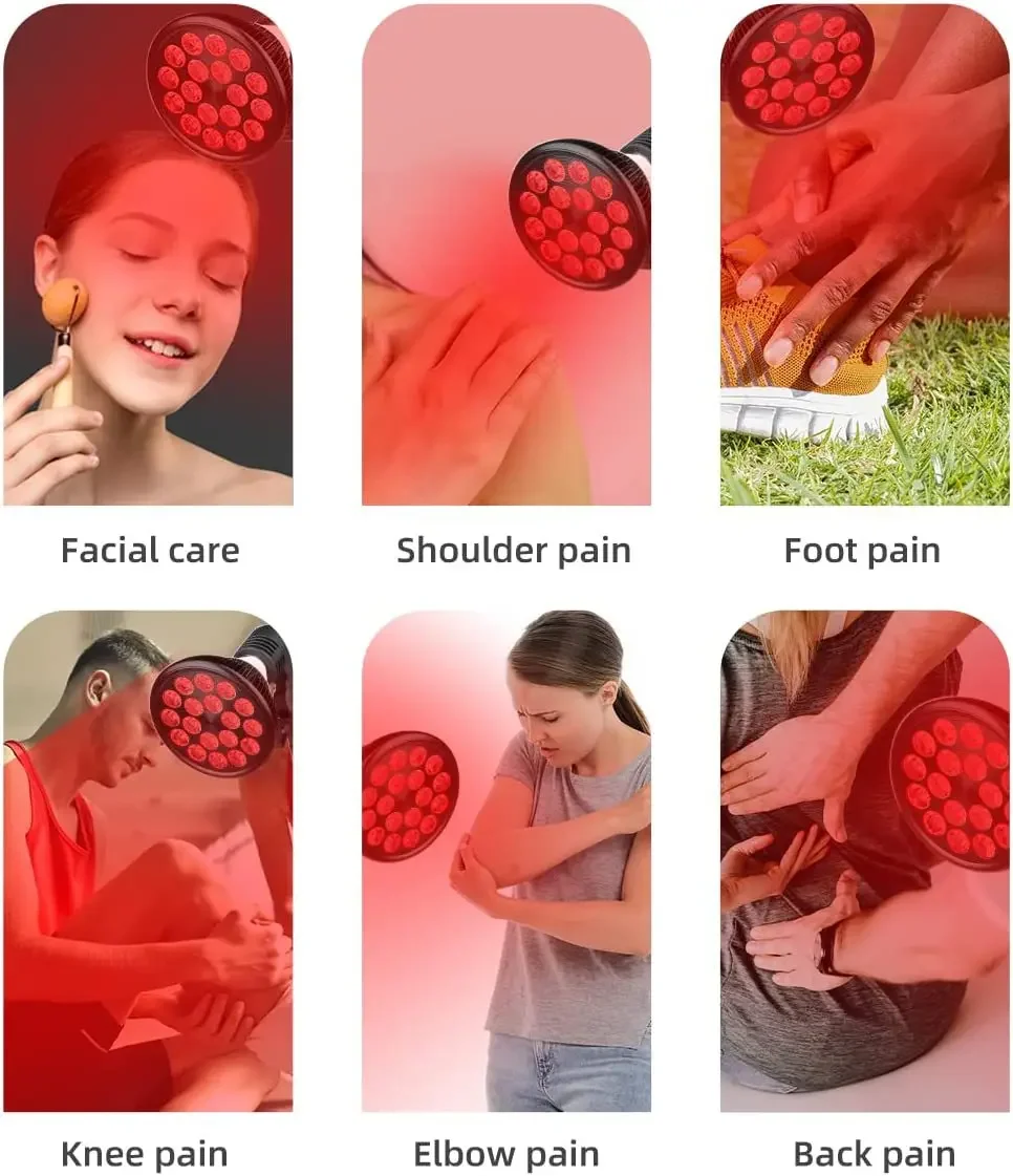Red Light Therapy Device, Red 660nm Near Infrared 850nm 18W/54W Therapy For Body Beauty Physiotherapy, Skin Care, Pain Relief