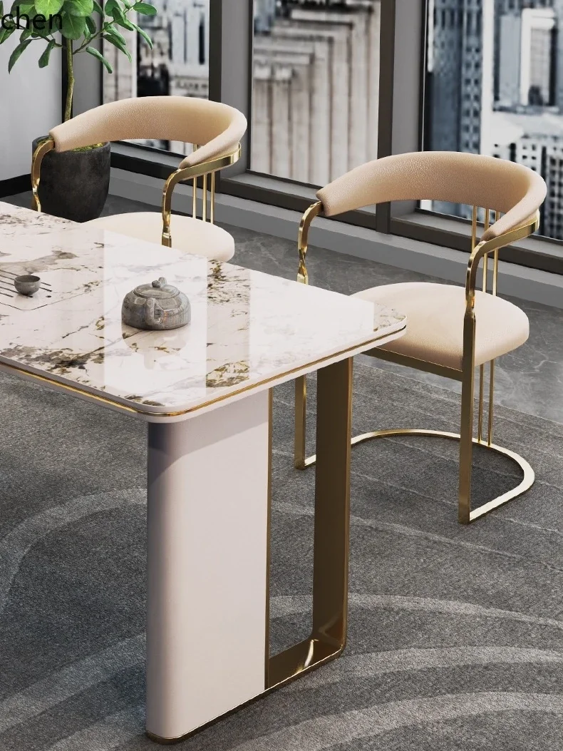 light luxury simple leisure chair living room modern tea chair coffee table table