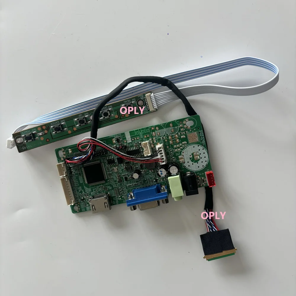 

Плата контроллера 58C, совместимая с HDMI и VGA, для HSD101PFW2 HSD101PFW2-A00 HSD101PFW2-B00, 1024X600, светодиодный экран, монитор, DIY, 10,1 дюйма
