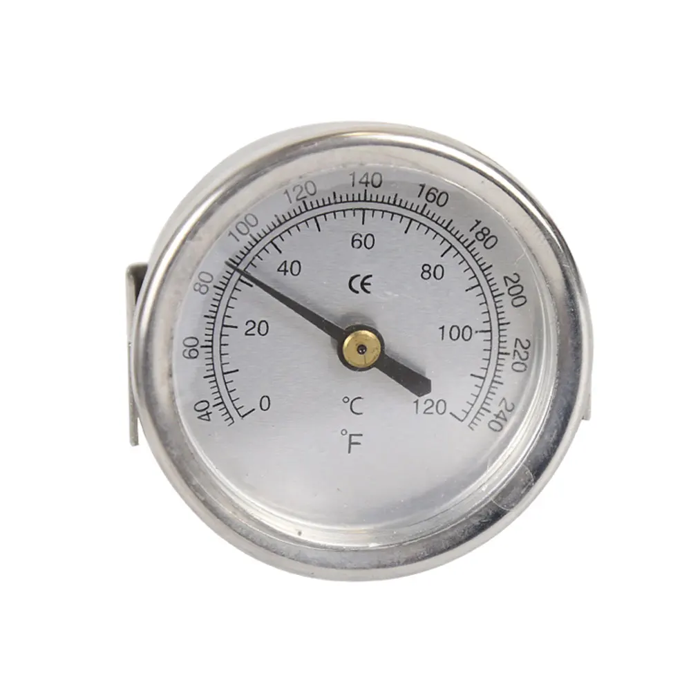 0-120 Degrees Celsius Stainless Steel Thermometer - Water-temperature Gage with 2.5 Meter Probe TEMP for Boiler Room 32-248 F