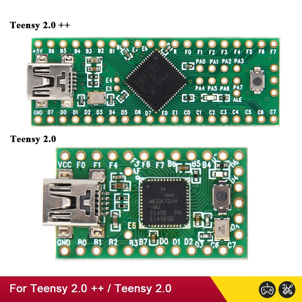 Teensy++ 2.0 AT90USB1286 USB Keyboard Mouse For Arduino AVR Experiment Board U Disk Teensy 2.0 ATMEGA32U4 Game Console Accessori