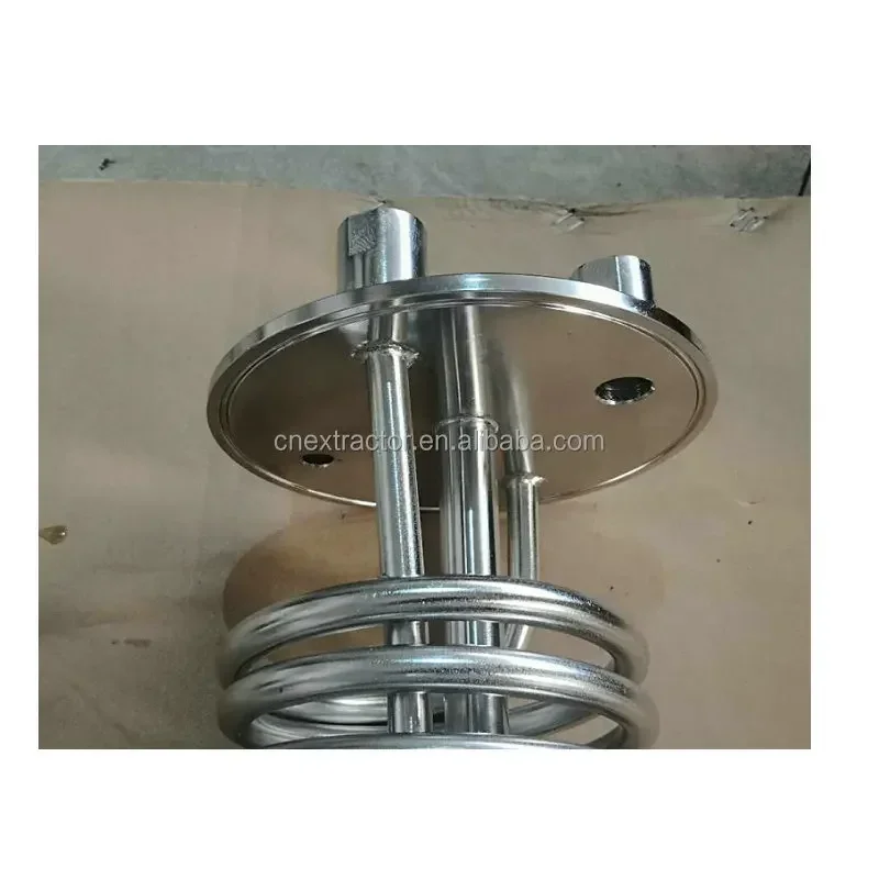 Stainless Steel Triclamp Tank Lid with NPT fitting and cooling coil