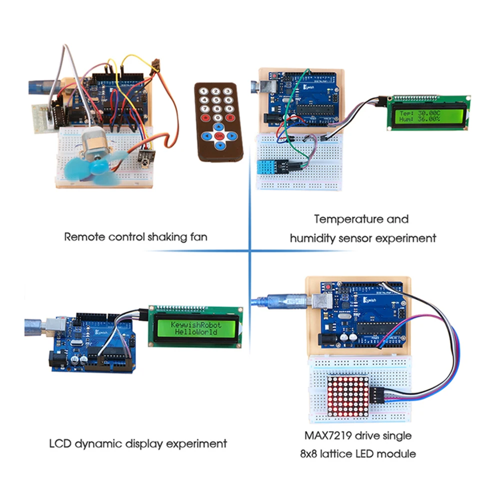 Emakefun Super Starter Kit para Arduino UNO R3 con Tutorial inglés/ruso Diy Kits electrónicos STEAM educativo programable