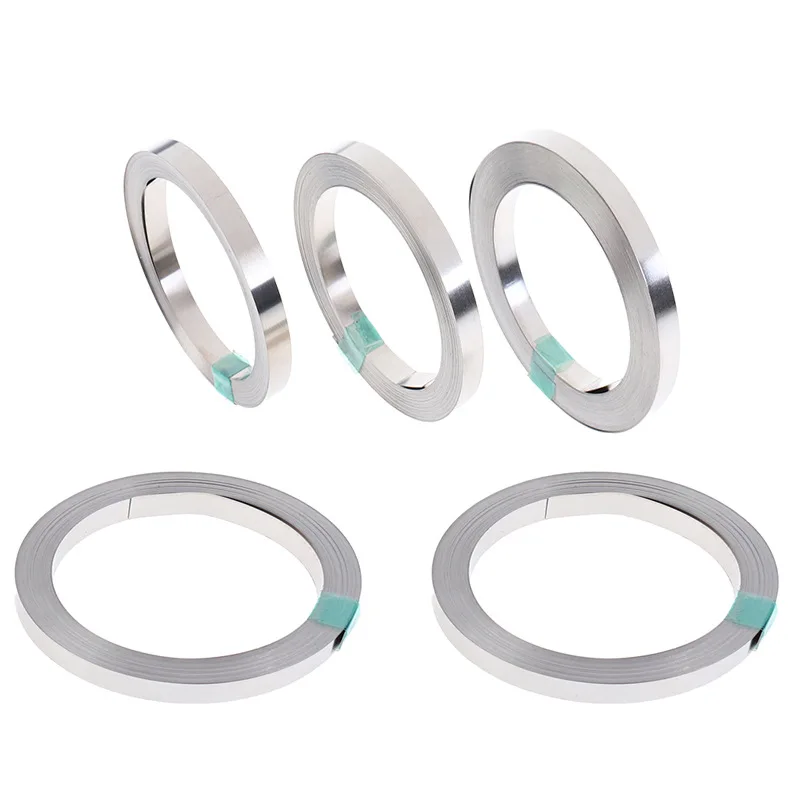 10 متر/لفة 18650 شريط النيكل 0.15 مللي متر النيكل مطلي الصلب حزام ل 21700 بطارية ليثيوم أيون بقعة لحام موصل