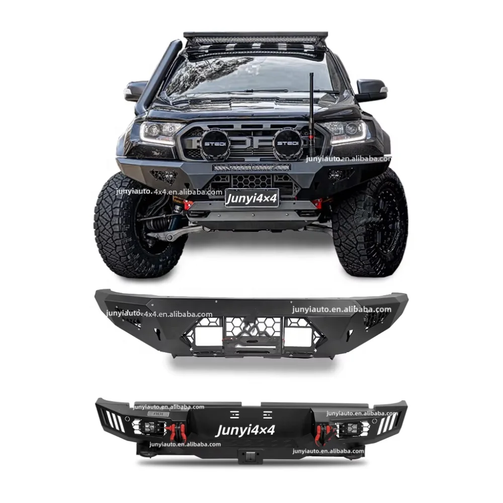 

F15 Series 4x4 With 4 LED Lights With Winch Seat Rear Bumper Front Bumper Bull Bar Bars For Ranger Raptor 2018~2022