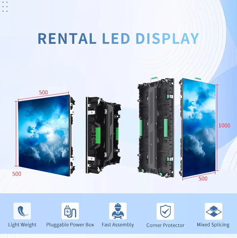 DJ Booth Church LED Display Screen P3.91 Stage Event LED Screen Panel Indoor Outdoor Rental Display Backdrop Video Wall