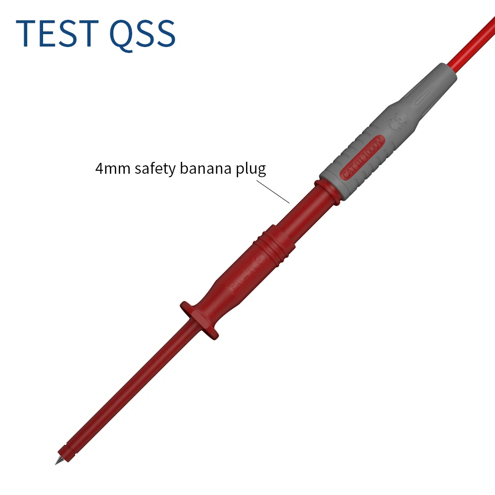 QSS 2PCS Test  Pin 1MM Test Probe Tips Electrical Connector 4MM Female Banana Plug Multi-meter Needle Q.30016