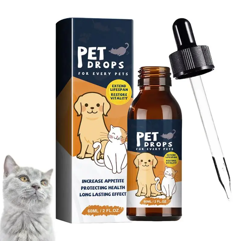 Pet Care Drops 60ml Dog Cat Joint Supplement Pet Supplies Health Care Drops Supplemental Nutrition For Pets Cats Dogs