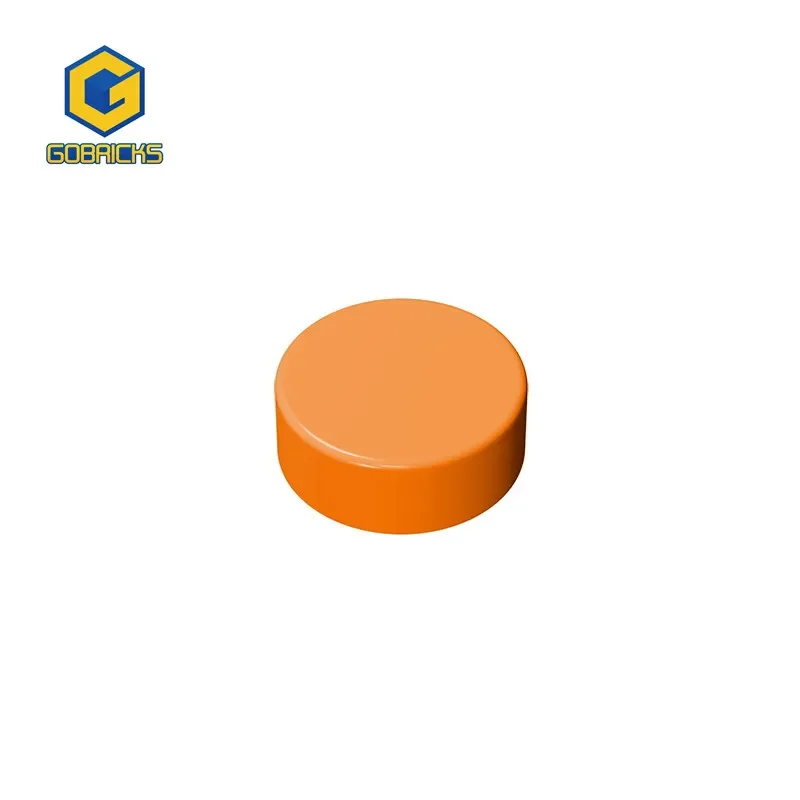 Gobricks 1 pièces MOC carrelage rond 1x1 briques compatibles avec 98138 35380 35381 modèle blocs de construction pièces enfants Puzzle jouets cadeaux