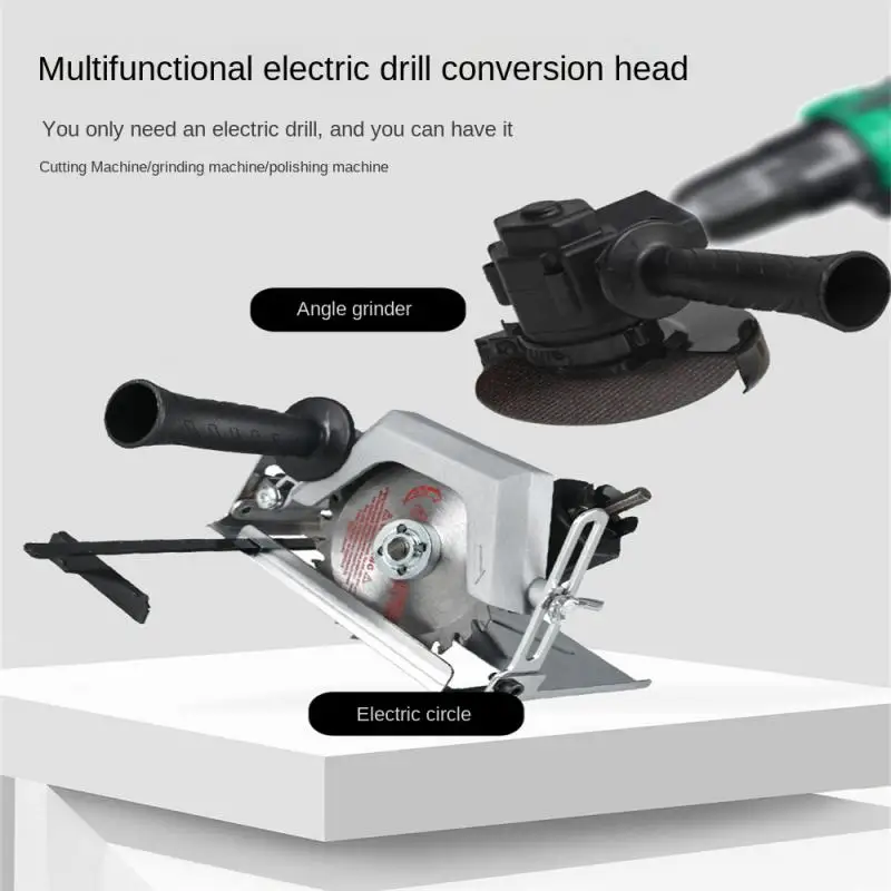 Circular Saw Conversion Head Bearing Steel Anti-slip Adjustable Multipurpose For Hand Drill Tool Precision