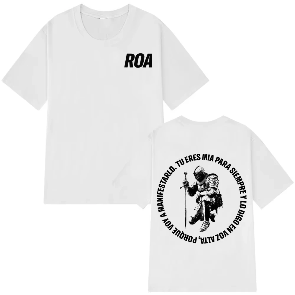 Rapper Roa Tour 2026 Fashion Print T-shirts Men Women Harajuku T-shirt Summer Cotton Casual Hip-hop Punk Oversized T-shirts Tops