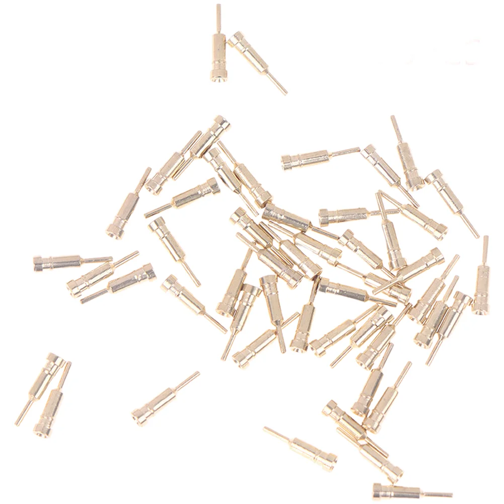 50pcs Copper Female Pin Socket For YS13-3 QS16 Glow Discharge Tube VFD Clock Wiring Stable Connection Electronic Component