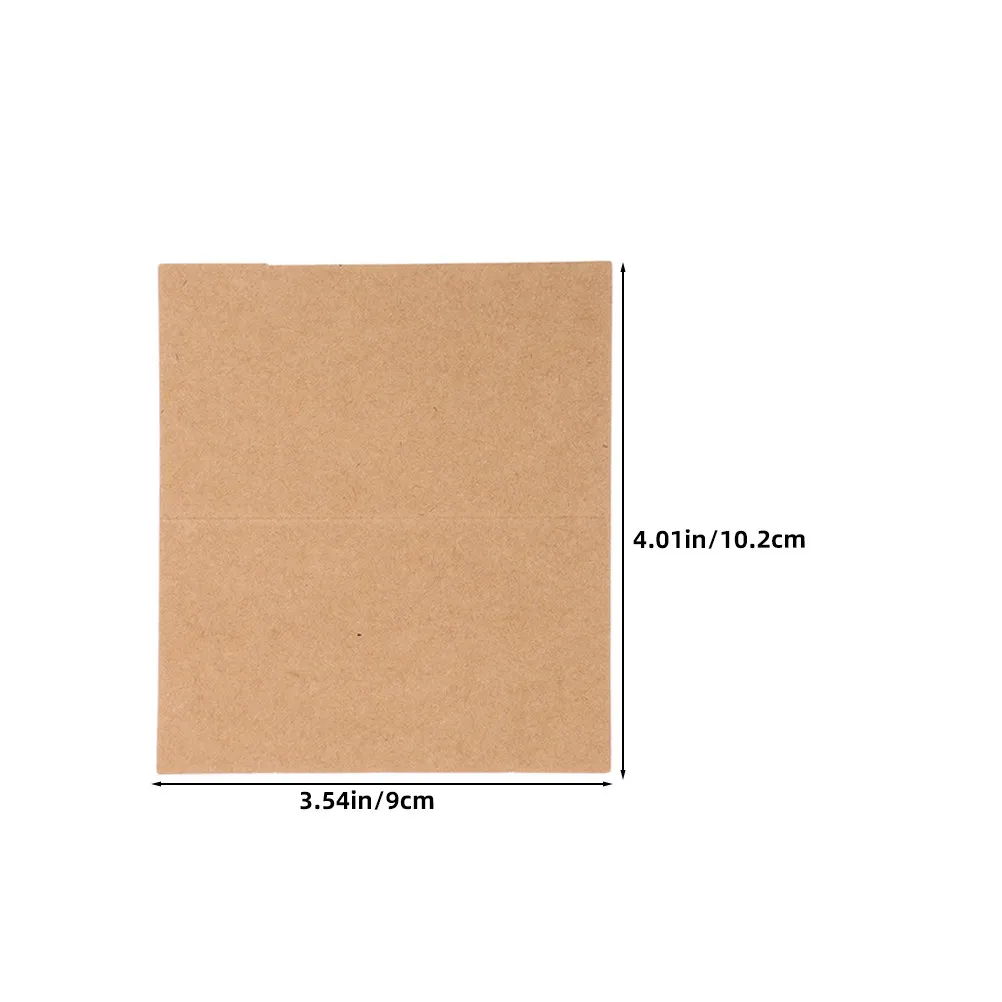 100Pcs Blank Foldable Table Tent Name Cards for Wedding Seating Chart Birthday Party Bridal Shower Baby Shower Banquet - view 2