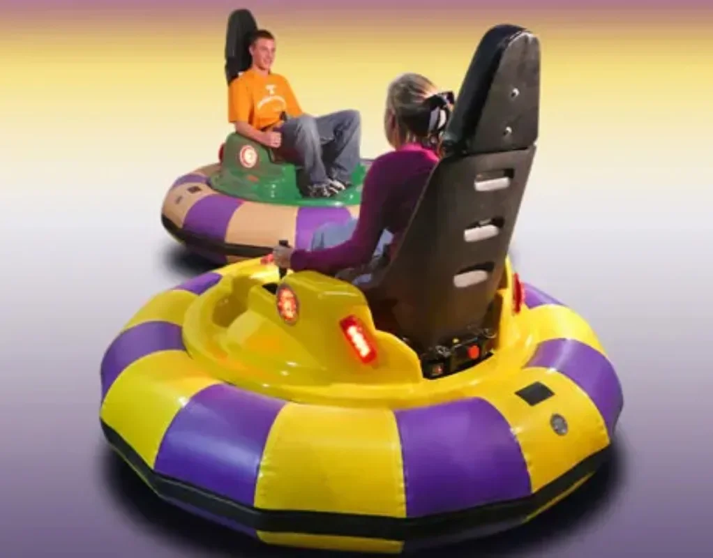 2025 New Hot Selling square Inflatable Parent-child Children's Electric Drifting Luminous UFO Super Bumper Car