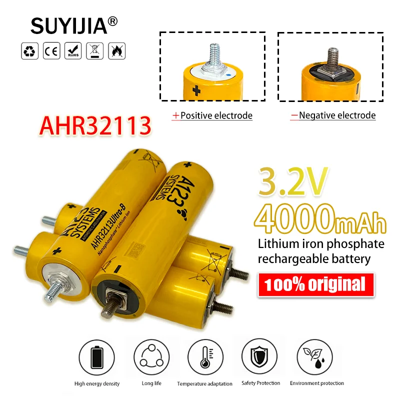 

A123 AHR32113 3.7V 4.0AH 45C rechargeable iron lithium phosphate battery can be used in electric ship RVS electric tricycle car