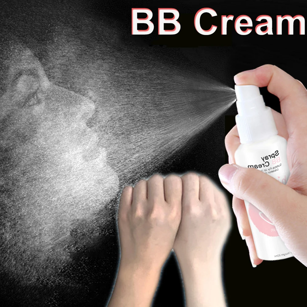 BB Cream Whitening Moisturizing Base BB Spray Concealer Brighten Face Beauty Skin Care Liquid Foundation Makeup Korean Cosmetics