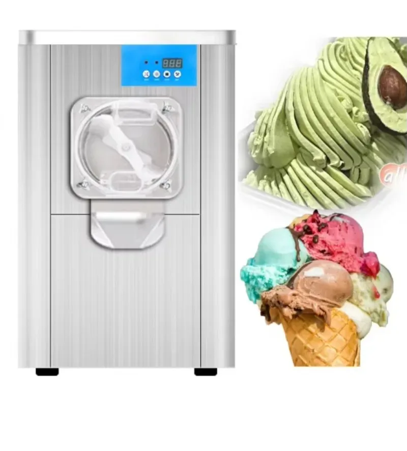 Commercial Desktop Italian Ice Maker Stainless Steel Gelato Hard Ice Cream Machine Automatic Electric For Sale