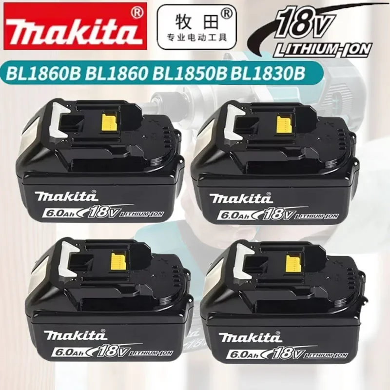 100% Genuinel Makita 18v battery bl1850b BL1850 bl1860 bl 1860 bl1830 bl1815 bl1840 LXT400 6.0Ah for makita Electric wrench