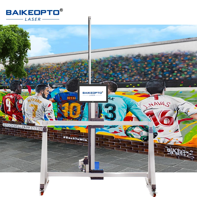 BK-UV64T GW64T Automatic CMYK 2heads  effect automatic high resolution wall printer AI Intelligent Inkjet Printer Machine