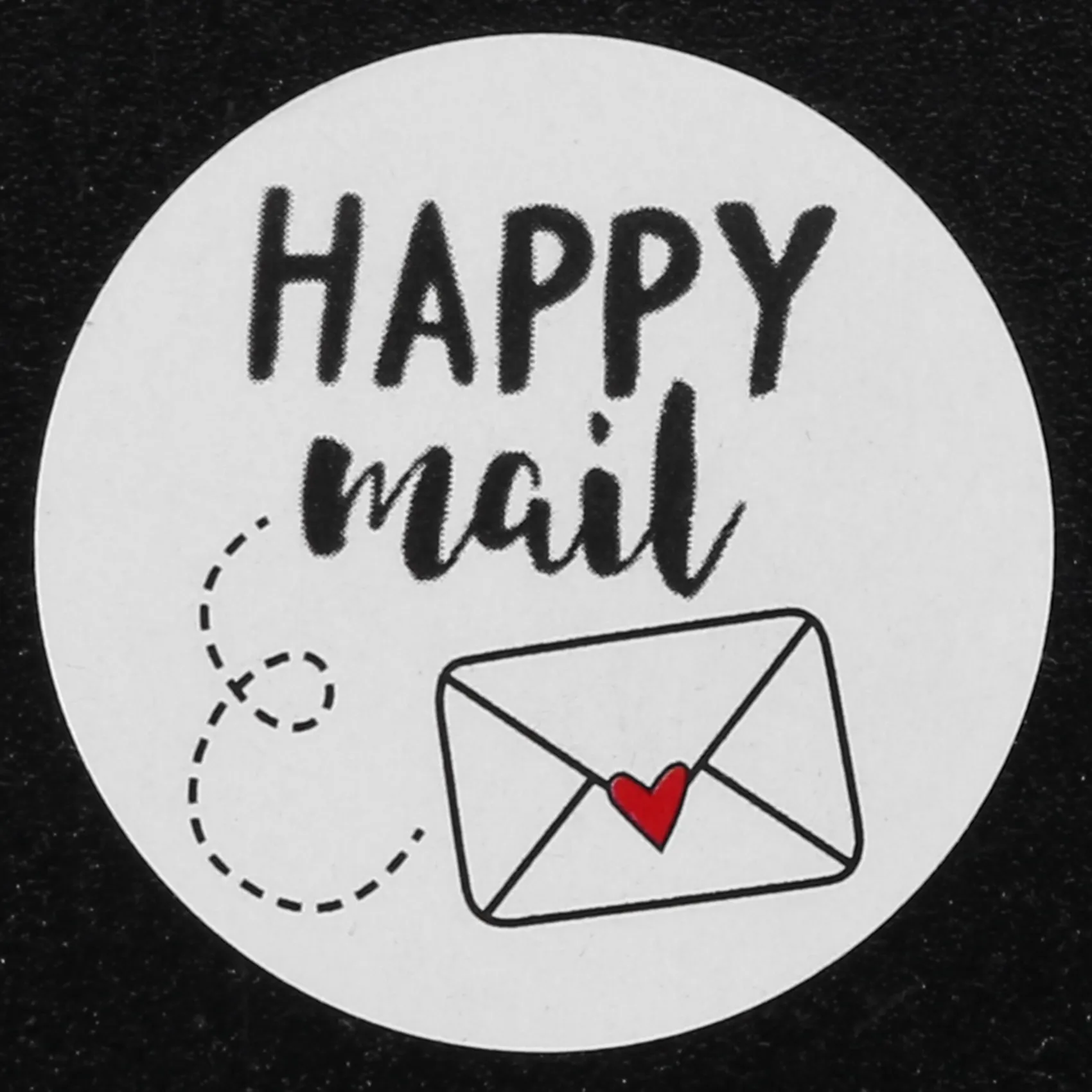 A42T-Happy Mail Thank You Roll Stickers For Packaging Sealing Greeting Cards Envelope Seal Bags 1 Inch Round 500 Stickers