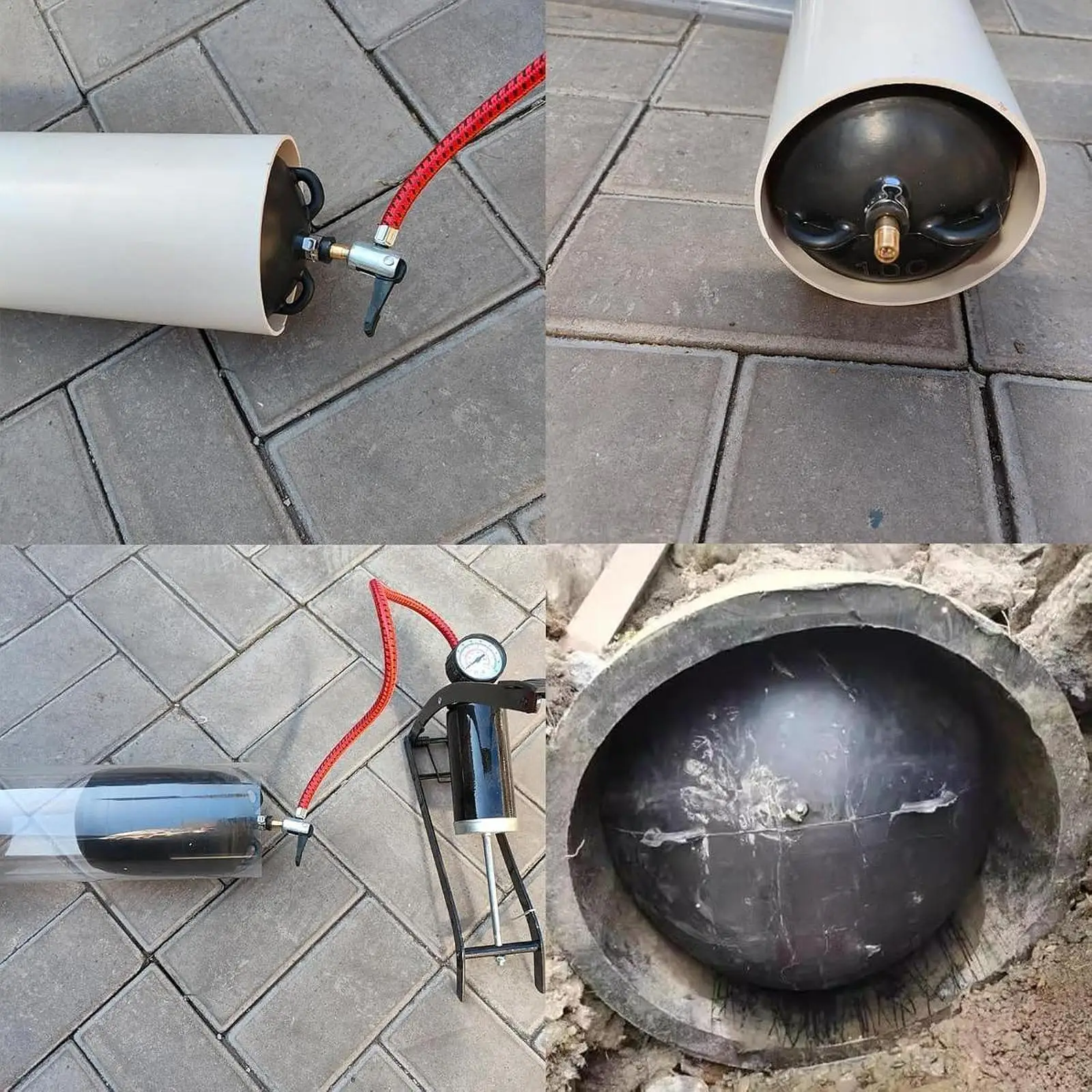 Picture 7: Inflatable Pipe Plug Easy Inflating Test Plug Professional Rubber Repair Tool for Plumbers and Drainage