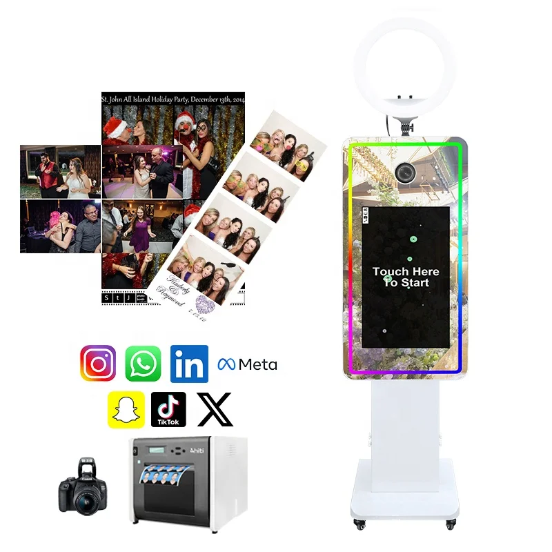 

Latest Trend Camera Adjustable Commercial Rental Party DSLR Camera Selfie LCD Touch Screen Mirror Photo Booth