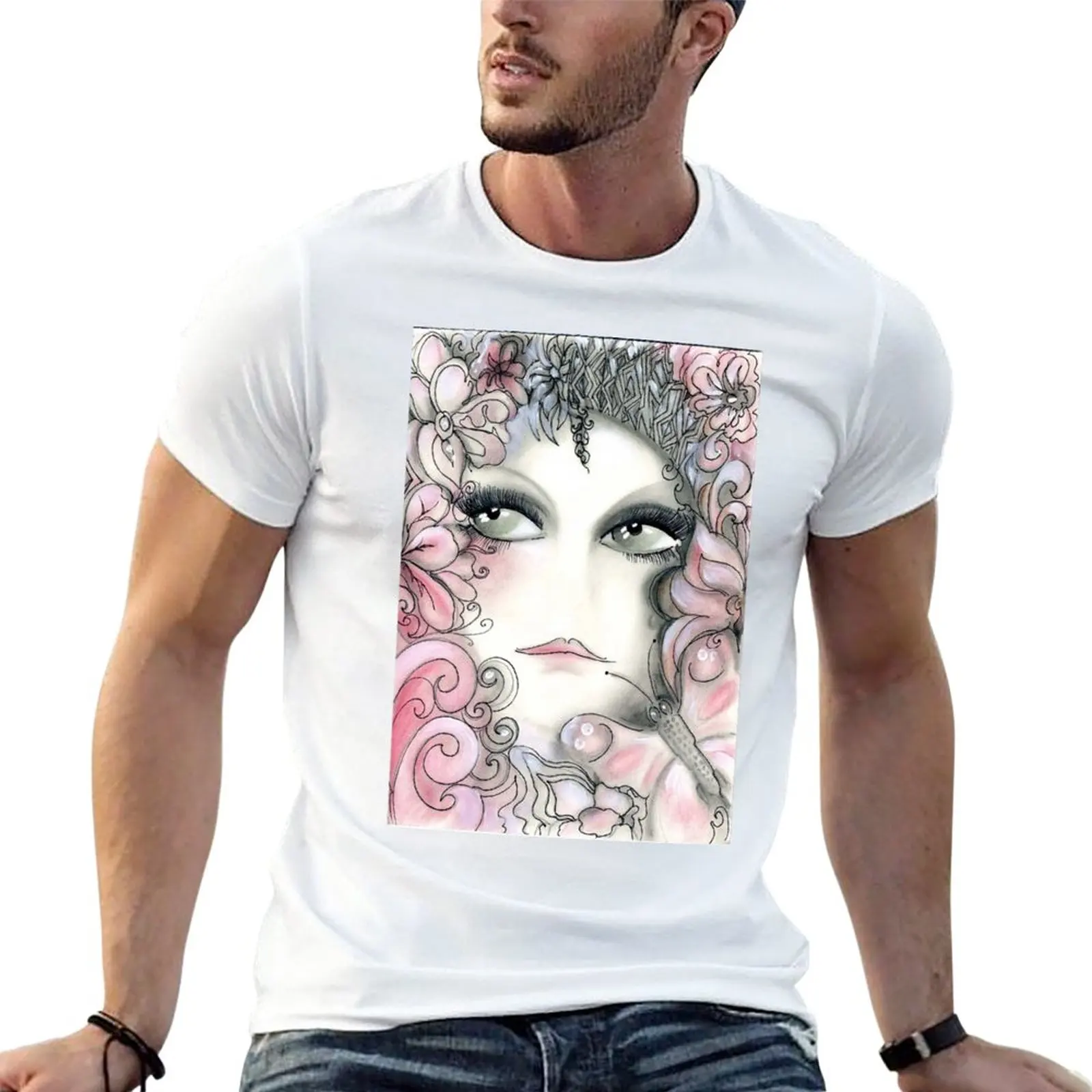 pink woodland fairy Jacqueline Mcculloch House of Harlequin T-Shirt sublime funnys oversizeds korean fashion t shirts men