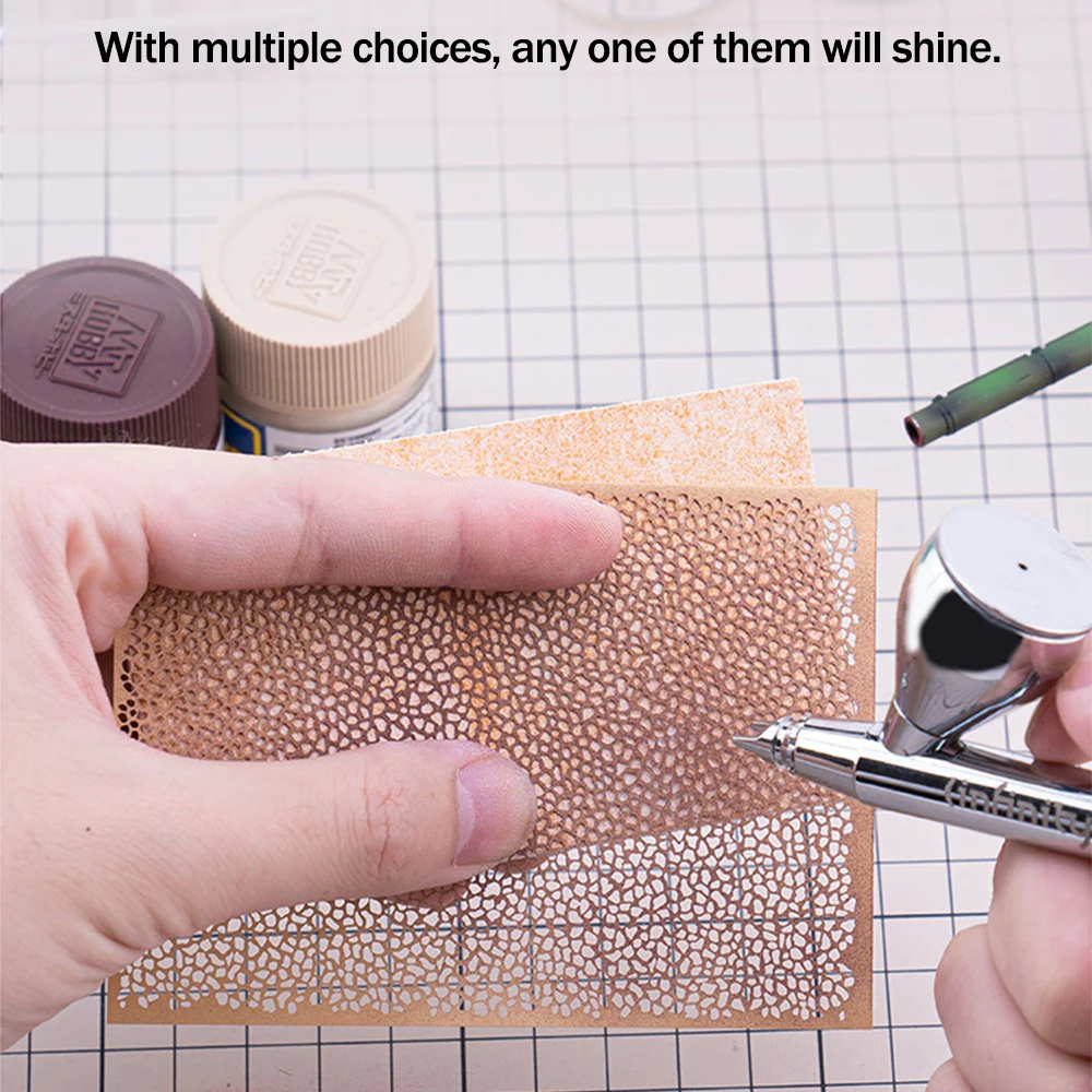 

Шаблоны для аэрографии для создания эффектов старения, потертости и разбрызгивания для моделей самолетов масштаба 1/32, 1/35, 1/48, 1/72