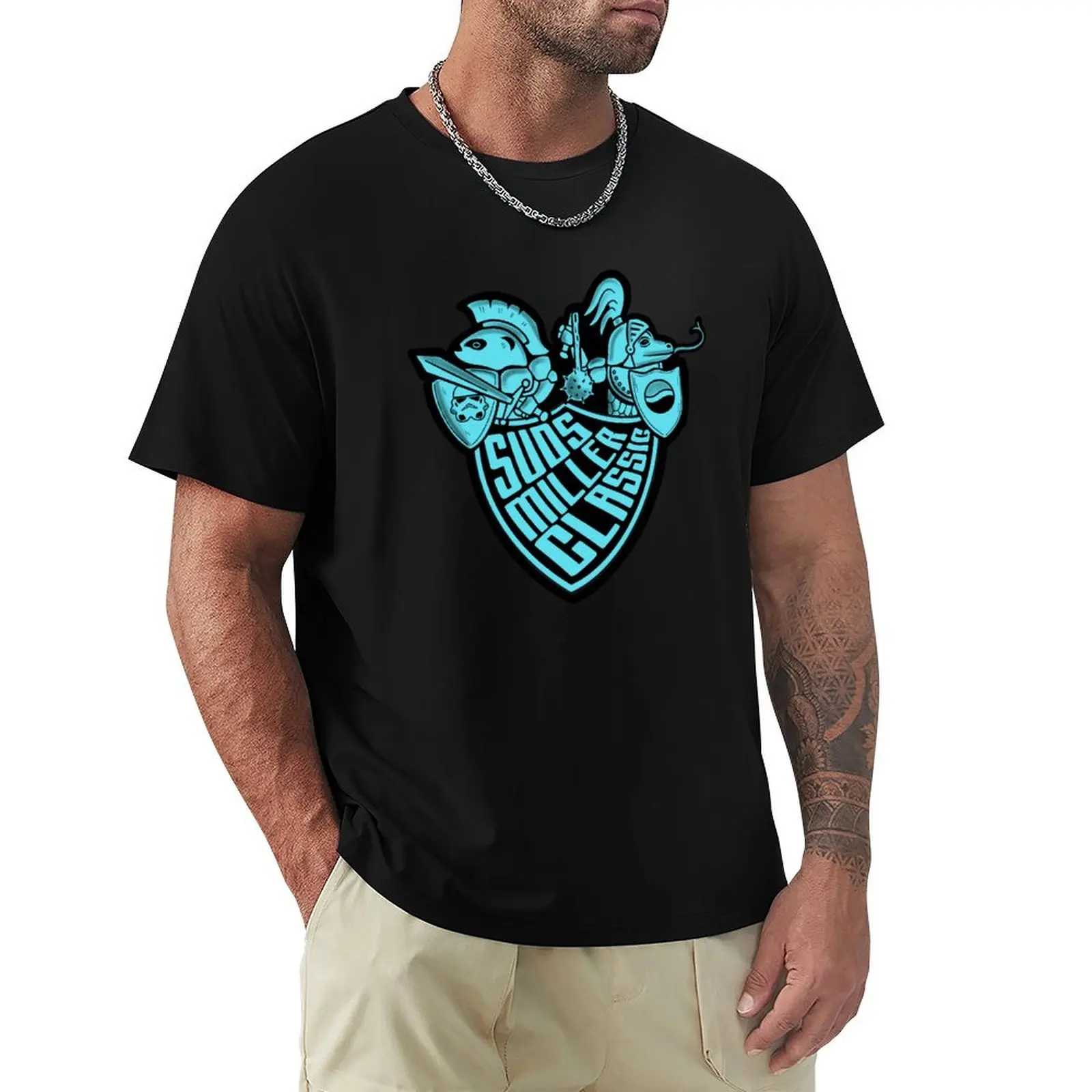 Suds Miller classic -Blue T-Shirt Dry Fit Running Short Sleeve Top
