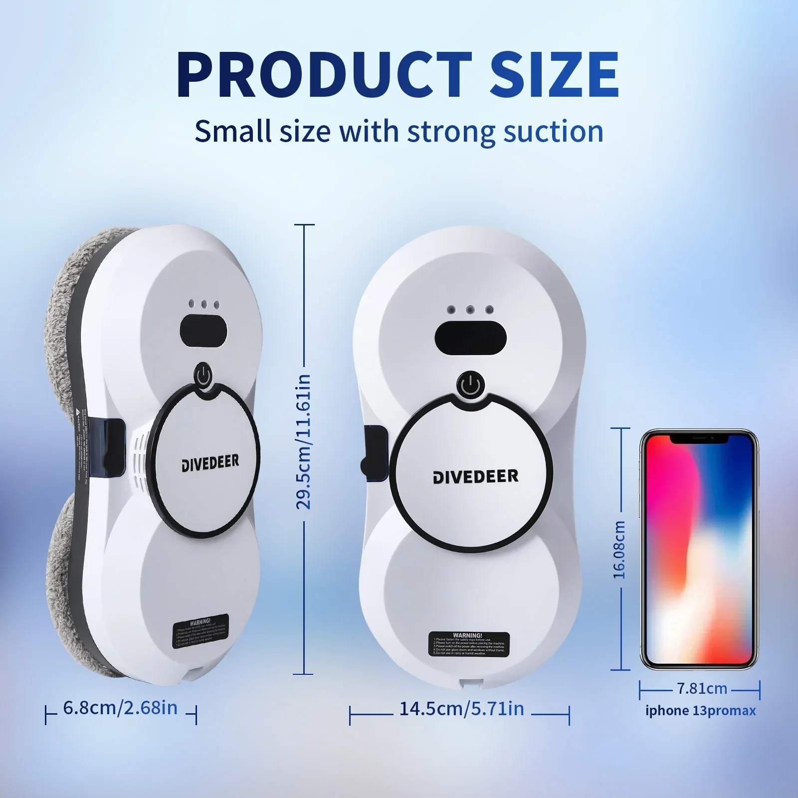 Automatic High-Rise Window Cleaning Robot, Dual-Sided Water Spray Glass Cleaner with Brushless Motor, Skyscraper Home/Office