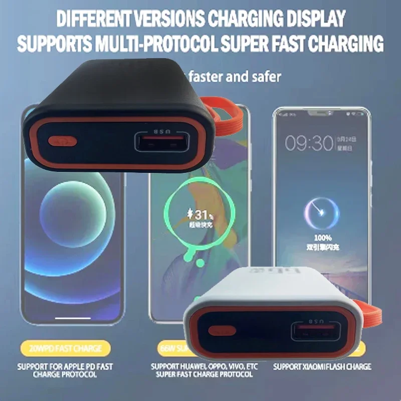 200000 MAh Power Bank 66W Super Fast CHARGING สําหรับ iPhone 15 16 Huawei Xiaomi Samsung PD 20W ภายนอกแบตเตอรี่ Charger Powerbank