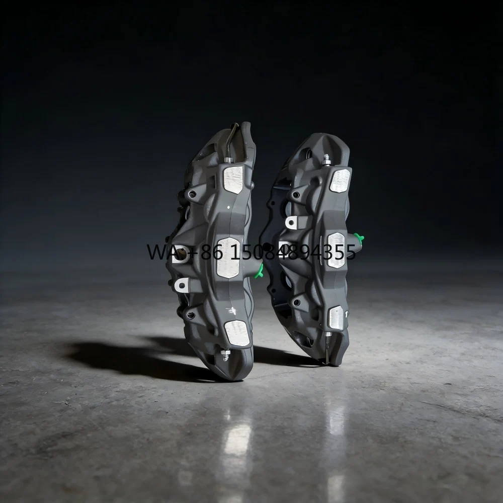 

High Performance Racing GT6 6 Pot Big Brake Caliper Kit 380mm Disc 18 Inch Rims for Universal Vehicle Upgrade