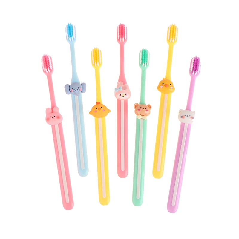 Kawaii Toothbrush Mymelody Kuromi Cinnamoroll Cartoon Student Adult Household Fine Hair Toothbrush Cleaning Toothguard