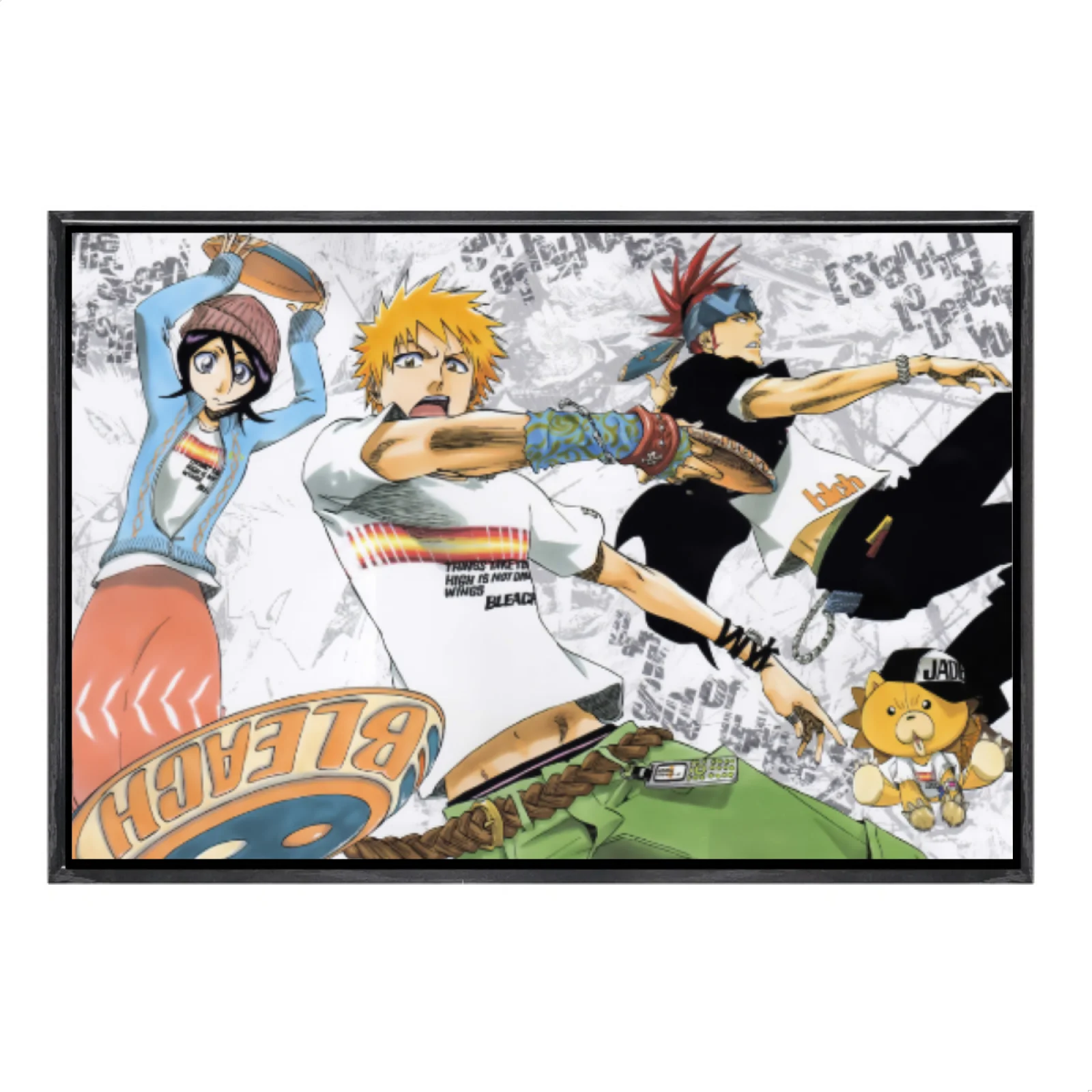

Japanese Manga Multi-Size Canvas Poster Double Framed Wall Art, Bleach Home Decor for Living Room Bedroom
