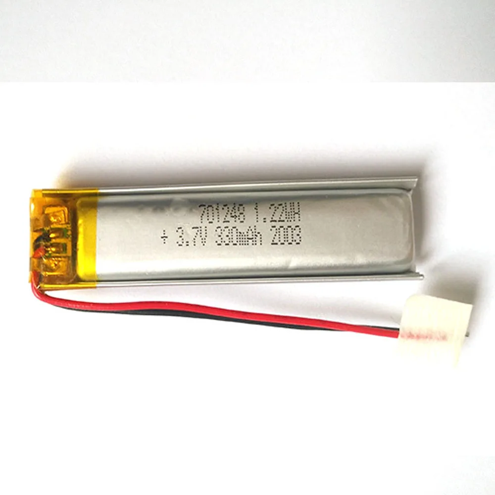 3.7V 330Mah 701248 Li-Ion Li-Polymer Li Battery 2.0 JST 2Pin For DVD CHARGING POWER POWER BANK ELECTRIC TOYS MP3 MP4 GPS