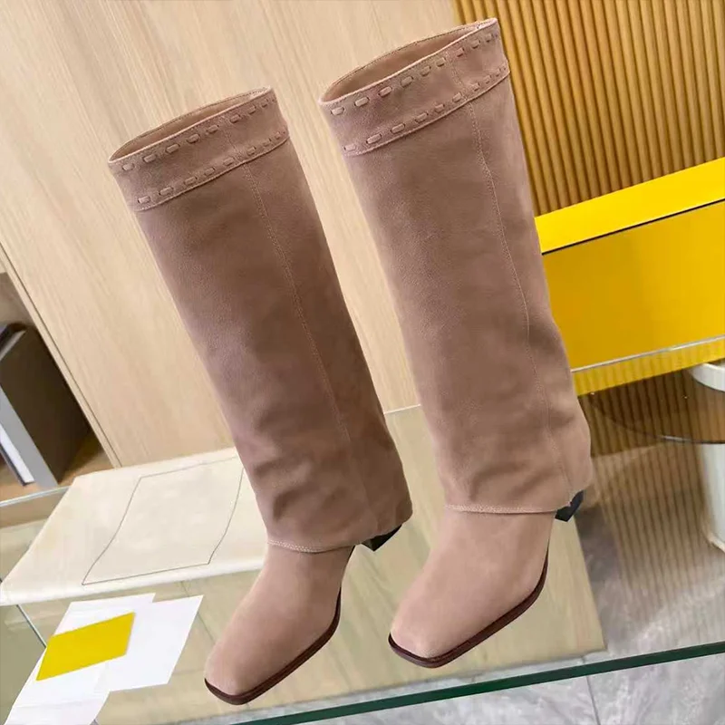 

Top quality Luxurious and elegant women's leather knee high boots, 2026 new style shoes for woman 25090932