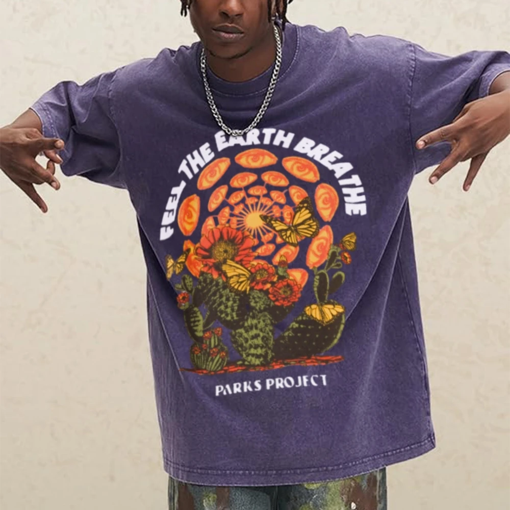 European and American Fashion Brand T-shirt Woman Graphic Print Short Sleeve Unisex Oversized Luxury Brand Tshirt