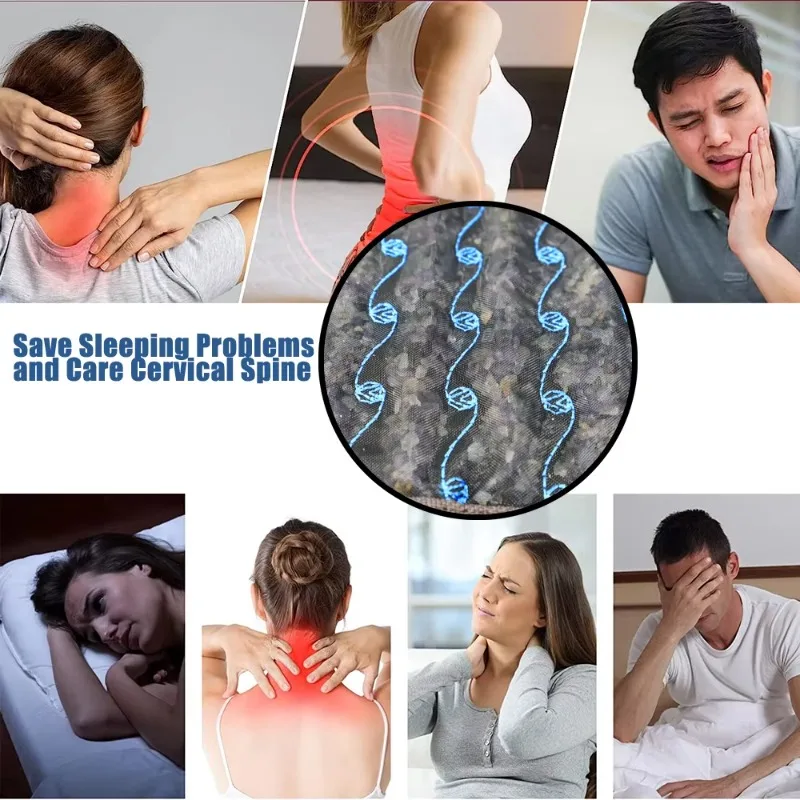 190*80cm 옥 가열 매트리스 마사지 침대, 천연석 매트 열 치료 기능으로 통증 완화 및 스트레스 해소 마사지 패드