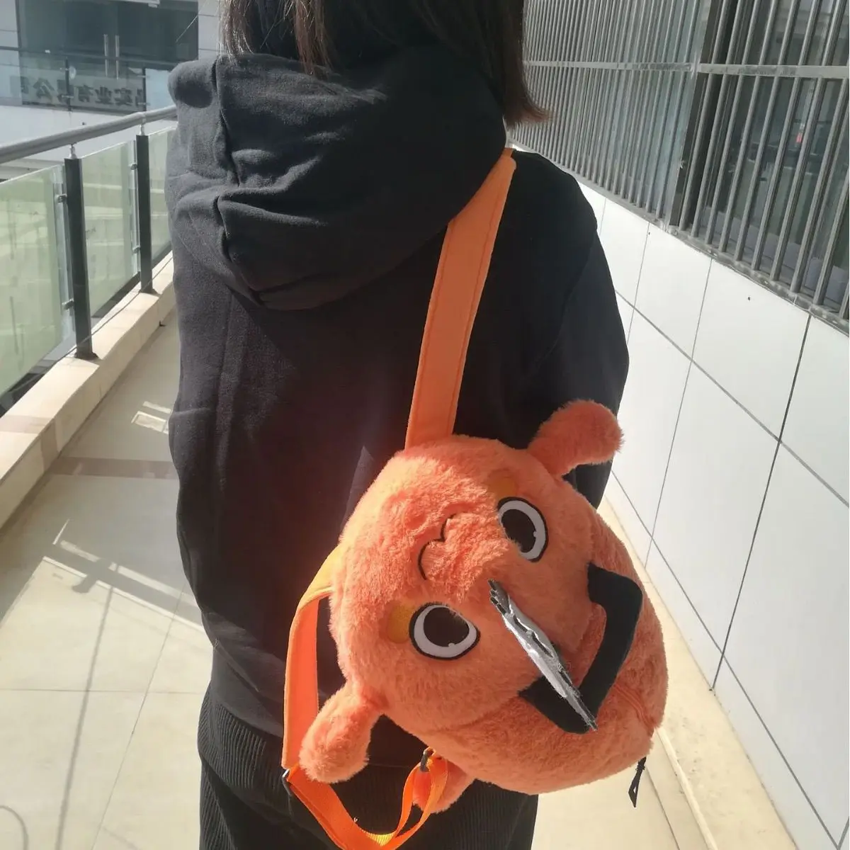 Kawaii Chainsaw Man Pochita Cosplay Plush Backpack Soft Stuffed Schoolbag Adult Kid Cute Anime Plushie Toy Holiday Birthday Gift