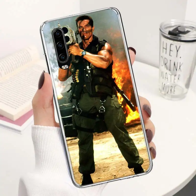 Arnold Schwarzenegger Terminator Coque Phone Case For P30 P40 Lite P20 P10 P50 Mate 20 30 40 10 Pro Luxury Pattern Customized So