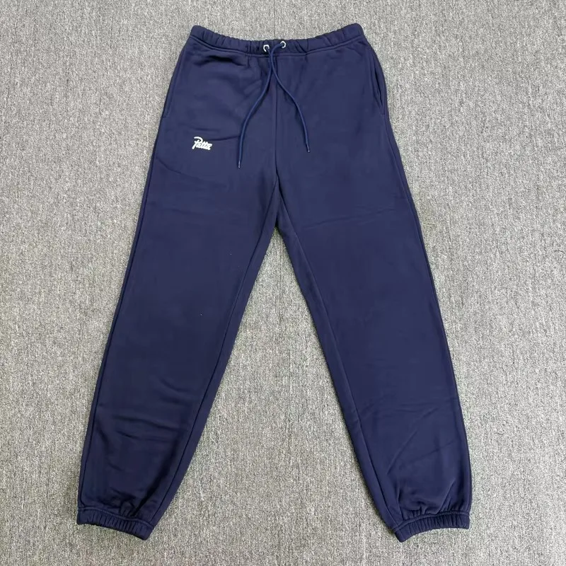 High-quality Streetwear Patta Casual Pants Men Women Simple Autumn Winter Warmth Fleece-lined Sweatpants