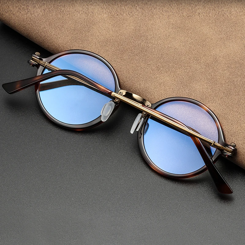 레트로 라운드 티타늄 아세테이트 안경 프레임 남자 하이 - Men'S Accessories High End 리뷰 및 가격