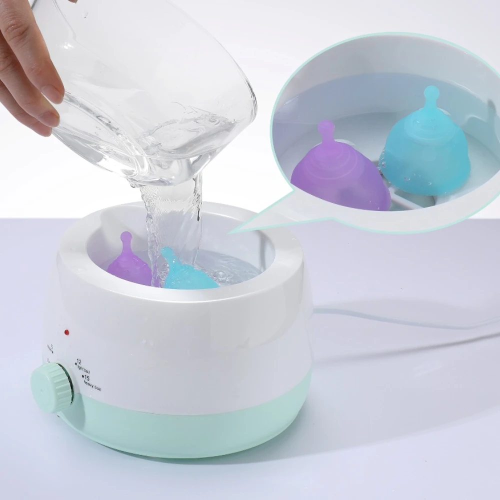 

Menstrual Cup Cleaner Sterilizer Silicone Menstrual Cup High-Temperature Steamer Kill 99.9% of Germs Hygiene for Women