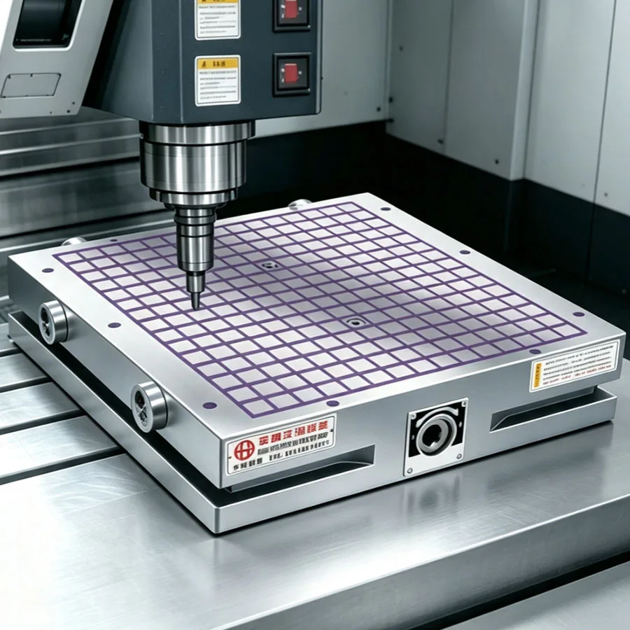 CNC suction cup disk permanent magnet suction cup computer gong CNC gantry milling machining center square strong suction cup
