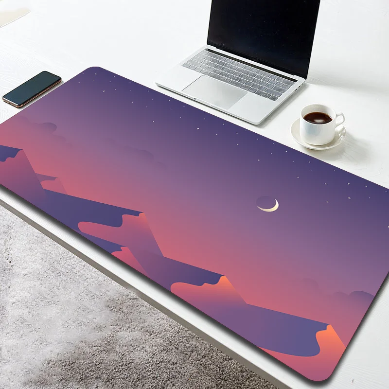 

GuJiaDuo Minimalism Comic Mouse Pad XXL Laptop Desk Mat Gaming Room Accessories for Gamer Speed Non-slip Table Pad Art Mousepad