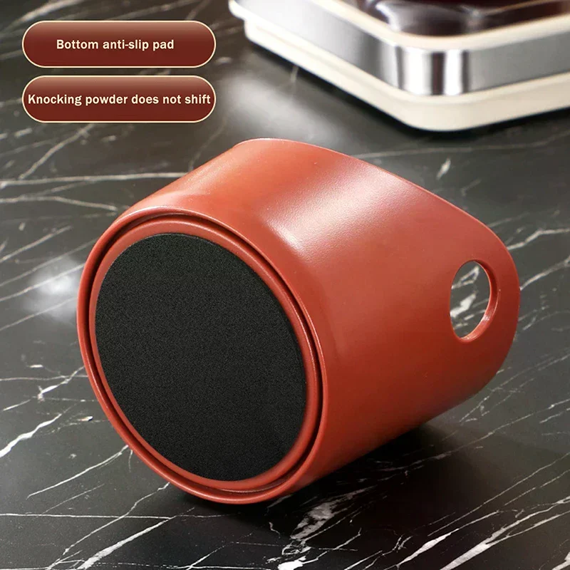 Removable Knock Bar Espresso Knock Box, Anti-Slip Coffee Waste Bin with Shock-Absorbent Feature