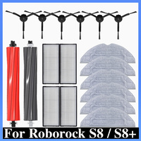 Roborock S8 / S8+ Robot Vacuum Sparts Accessories Mop Main Side Brush Hepa Filter Cloth Replacement