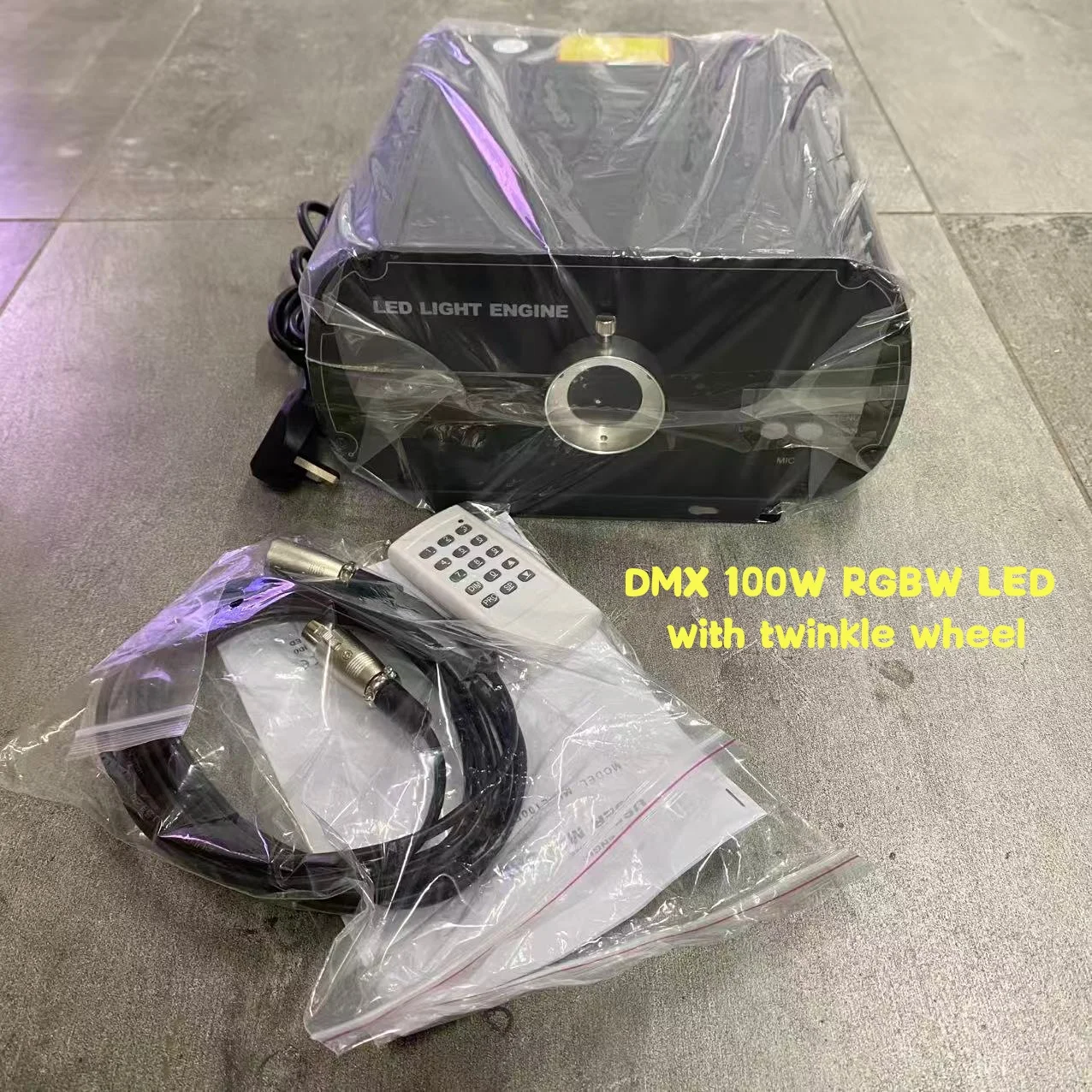 

RGBW Led Light Engine DMX 100W Fiber Optic Illuminator With Twinkle Effect Led Fiber Optic Light Engine For Large Scale Ceilings
