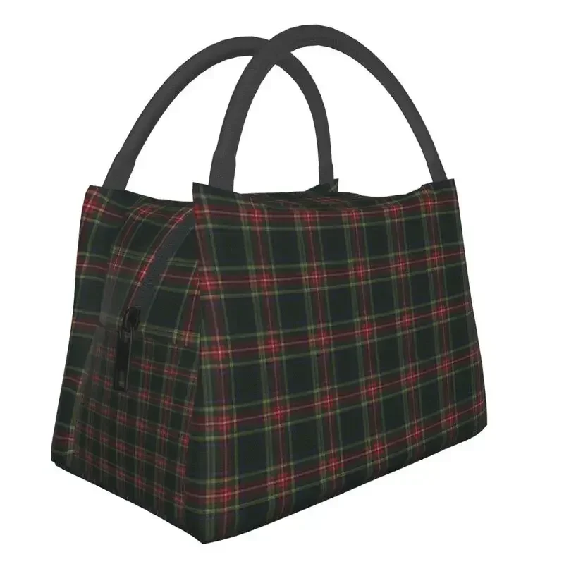 Outlander Leather And Tartan Resuable Lunch Box for Women Leakproof Scottish Art Cooler Thermal Food Insulated Lunch Bag
